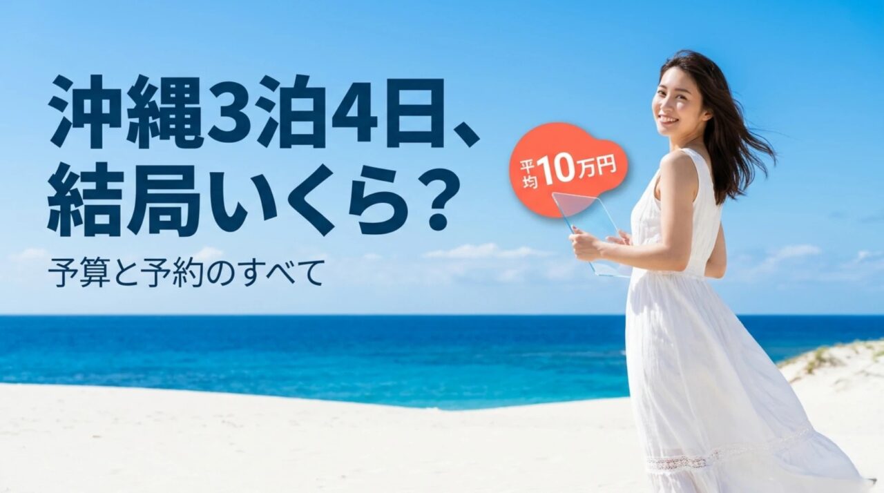 沖縄へ3泊4日で行くなら、いくら用意すれば安心なのか。
