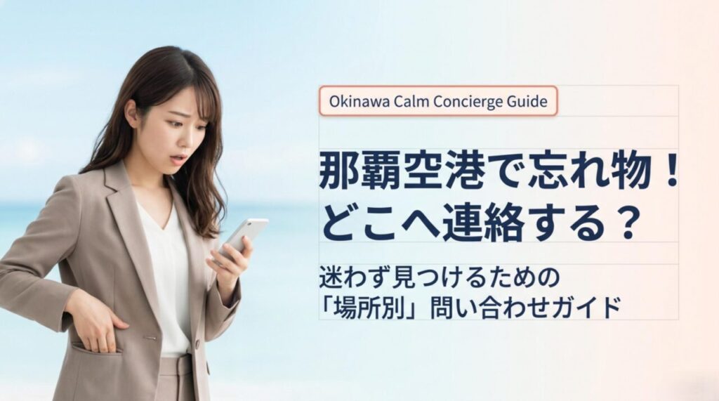 那覇空港の忘れ物はどこへ連絡？場所別の問い合わせ先を徹底解説